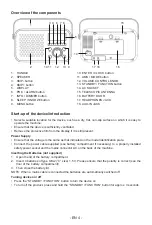 Предварительный просмотр 14 страницы Bigben TR24DAB Operating Instructions Manual