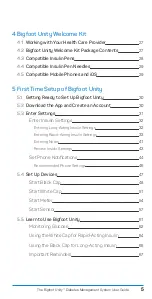 Предварительный просмотр 5 страницы Bigfoot Biomedical Bigfoot Unity System User'S Manual