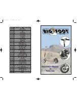 Bigfoot GO-PED Instruction Manual & Parts List preview
