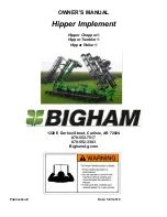 Предварительный просмотр 1 страницы Bigham Brothers Hipper Chopper HC21X Owner'S Manual