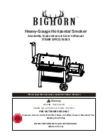 BIGHORN SRCG16003 Assembly Instructions & User Manual preview