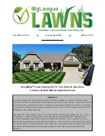 BigLeague LAWNS CheckMate Lawn Striping Kit Installation Manual preview