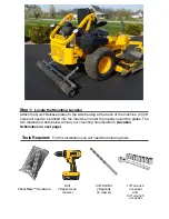 Предварительный просмотр 2 страницы BigLeague LAWNS Cub Cadet Pro Z 100 Mounting Instructions