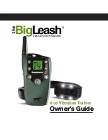 Предварительный просмотр 1 страницы BIGLEASH VIBRATION TRAINER V-10 Owner'S Manual