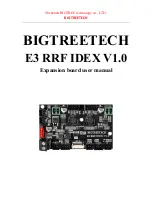 BIGTREETECH E3 RRF IDEX V1.0 User Manual предпросмотр