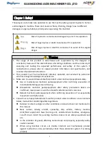 Preview for 3 page of Bihong Daily-Jet Operation Manual