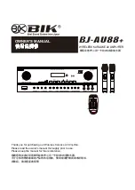 BIK BJ-AU88+ Owner'S Manual предпросмотр