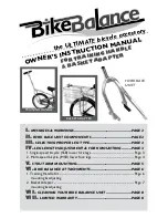 Предварительный просмотр 1 страницы Bike Balance Training Handle Owners Installation And Operating Manual