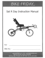 Предварительный просмотр 1 страницы Bike Friday SAT R DAY Instruction Manual