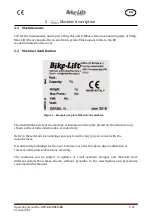 Предварительный просмотр 10 страницы Bike-Lift LEB-50 LIFT Use And Maintenance Manual