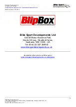 Предварительный просмотр 16 страницы Bike Sport Developments Blip Box-Pro Manual