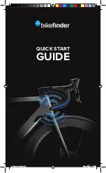 Предварительный просмотр 1 страницы Bikefinder BFG1S Quick Start Manual