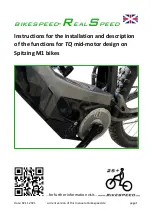 Preview for 1 page of Bikespeed Real Speed TQ HPR 120S Instruction For The Installation