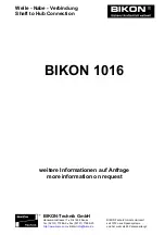 BIKON 1016 Quick Start Manual предпросмотр