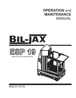 Preview for 1 page of Bil-Jax ESP 19 Manual