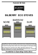 Предварительный просмотр 1 страницы Bilberry Stoves BARROW Installation & Operating Instructions Manual