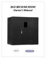 Предварительный просмотр 1 страницы Bild CellarPro 800 WINE ROOM Owner'S Manual