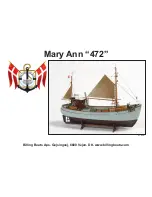 Предварительный просмотр 1 страницы Billing Boats Mary Ann 472 User Manual