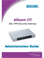 Billion BiGuard S10 Administration Manual preview