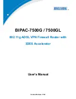 Предварительный просмотр 1 страницы Billion BILLION BIPAC-7500GL User Manual