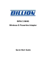 Billion BiPAC 2060G Quick Start Manual предпросмотр