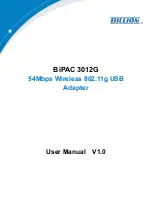 Billion BiPAC 3012G User Manual предпросмотр