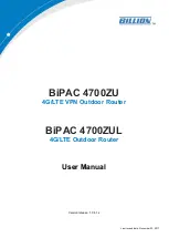 Preview for 1 page of Billion BiPAC 4700ZU User Manual