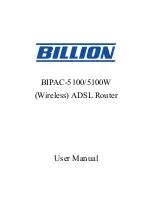 Billion BIPAC-5100 User Manual preview