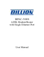 Billion BIPAC-5100S User Manual preview