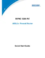 Предварительный просмотр 1 страницы Billion BiPAC 5200 RC Quick Start Manual