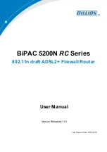 Billion BiPAC 5200N RC User Manual предпросмотр