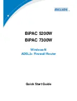 Billion BiPAC 5200W Quick Start Manual preview