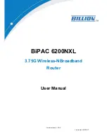 Billion BiPAC 6200NXL User Manual preview