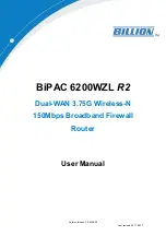 Billion BiPAC 6200WZL R2 User Manual preview