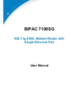 Billion BiPAC 7100SG User Manual preview