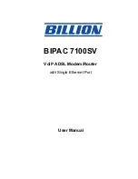 Billion BiPAC 7100SV User Manual предпросмотр