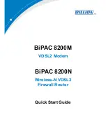 Preview for 1 page of Billion BiPAC 7300M Quick Start Manual