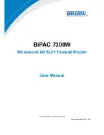 Preview for 1 page of Billion BiPAC 7300W User Manual