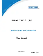 Billion BiPAC 7402GL R4 User Manual preview