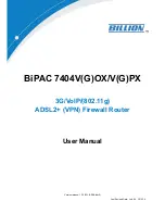 Billion BiPAC 7404VGPX User Manual preview