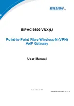 Billion Bipac 9800 VNX User Manual preview