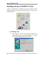 Preview for 3 page of Billion Desktop PC ISDN TA128s Quick Start Manual