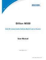 Предварительный просмотр 1 страницы Billion M500 User Manual