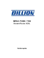 Billion Modem/Router ADSL BIPAC-7100 (Italian) Guida Rapida preview