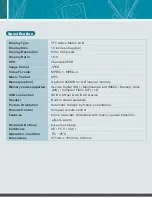 Preview for 2 page of Billionton DF1020 Specifications