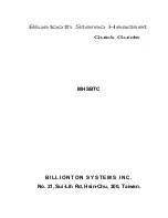 Billionton MHSBTC Quick Manual preview