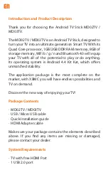 Preview for 2 page of Billow Technology MD02TV User Manual