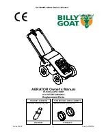 Предварительный просмотр 1 страницы Billy Goat AERATOR PL1800 Owner'S Manual