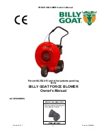 Billy Goat EX17D50012 Owner'S Manual preview