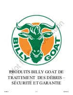 Preview for 10 page of Billy Goat F1302H General Safety And Warranty